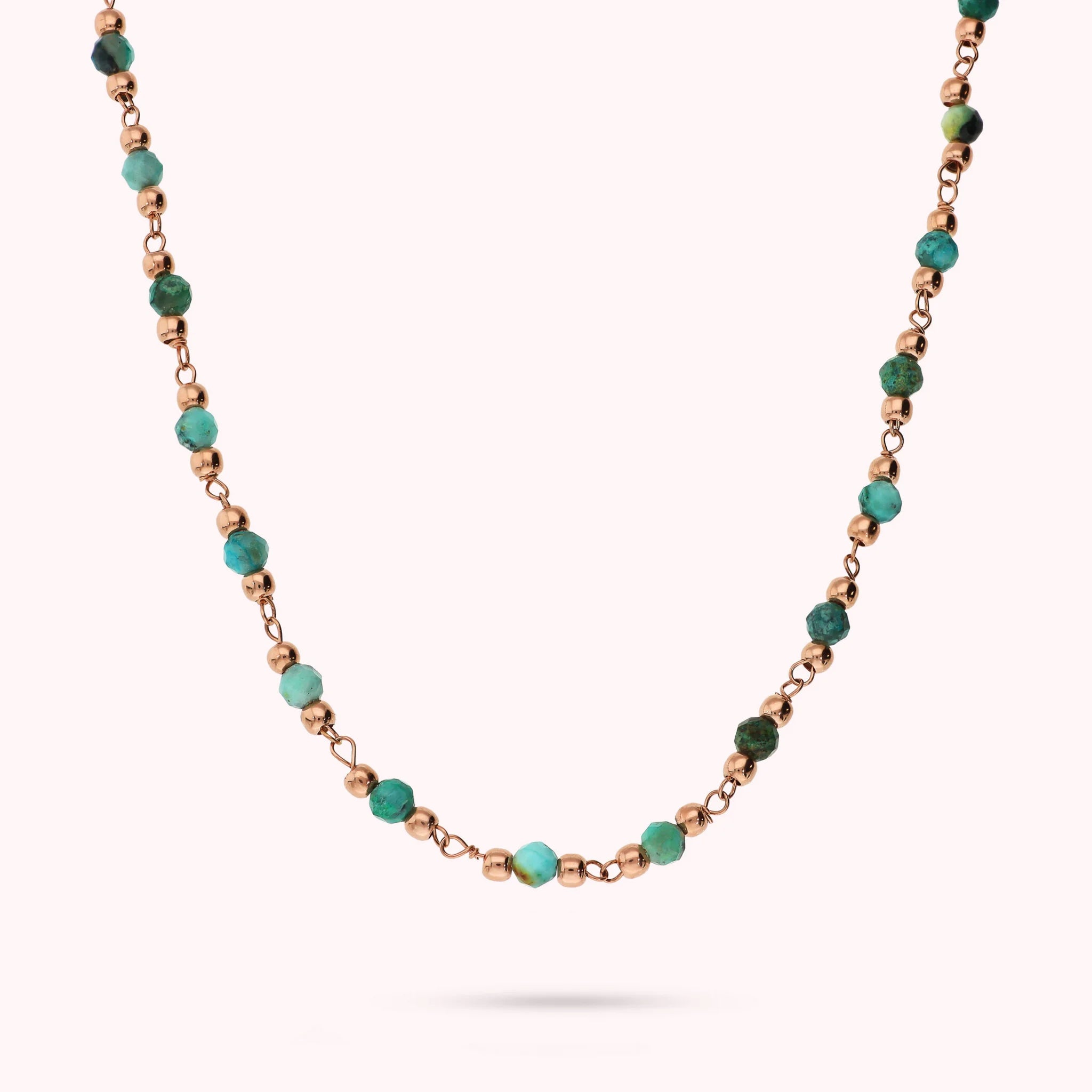 Collana Rosario con Pietre Naturali Sfaccettate