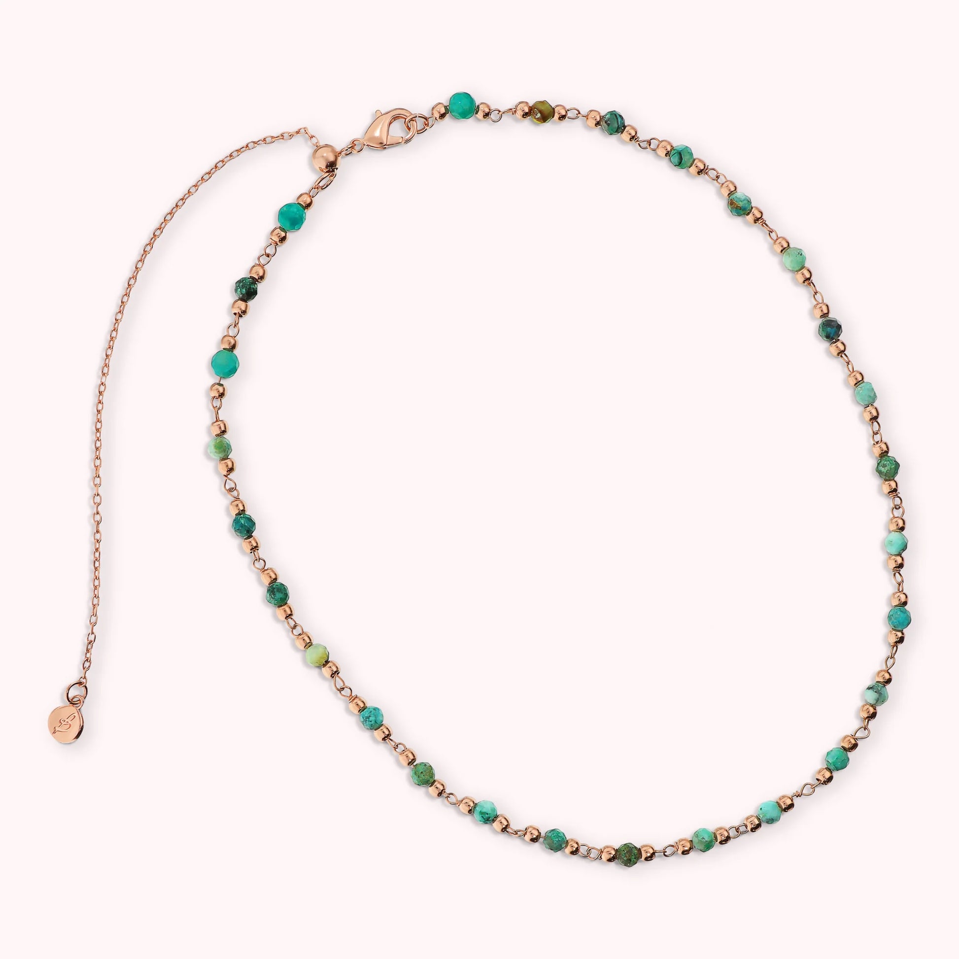 Collier rosaire avec pierres naturelles facettées