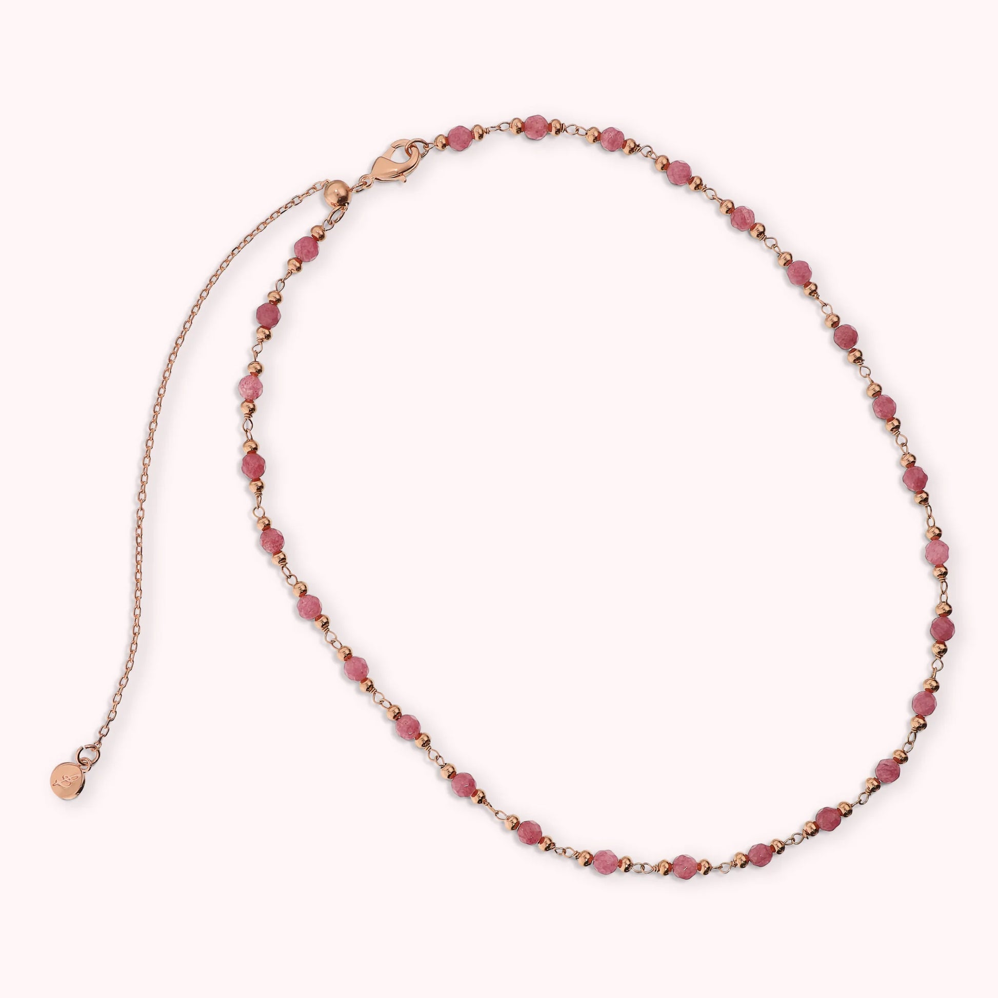 Collier rosaire avec pierres naturelles facettées