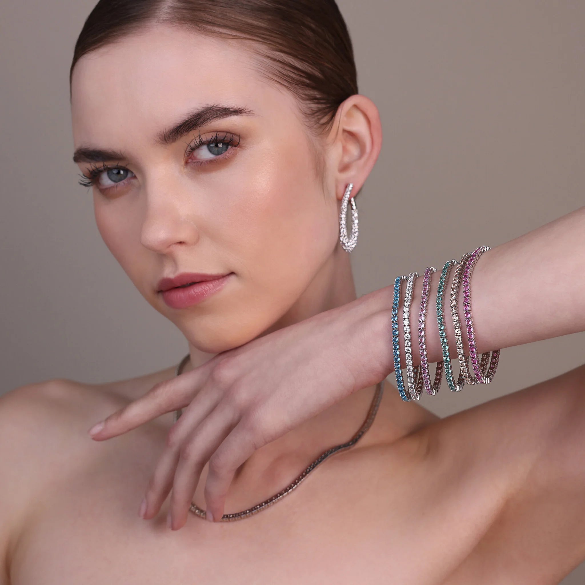 Bracciale Tennis Glow con Cubic Zirconia Tonde