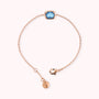 Armband mit Forzatina-Kette und Baguette-Prisma-Gem